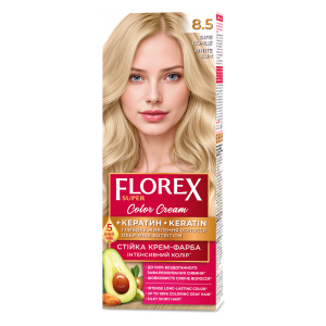 Plaukų dažai "FLOREX" 8.5 (balta saulė)